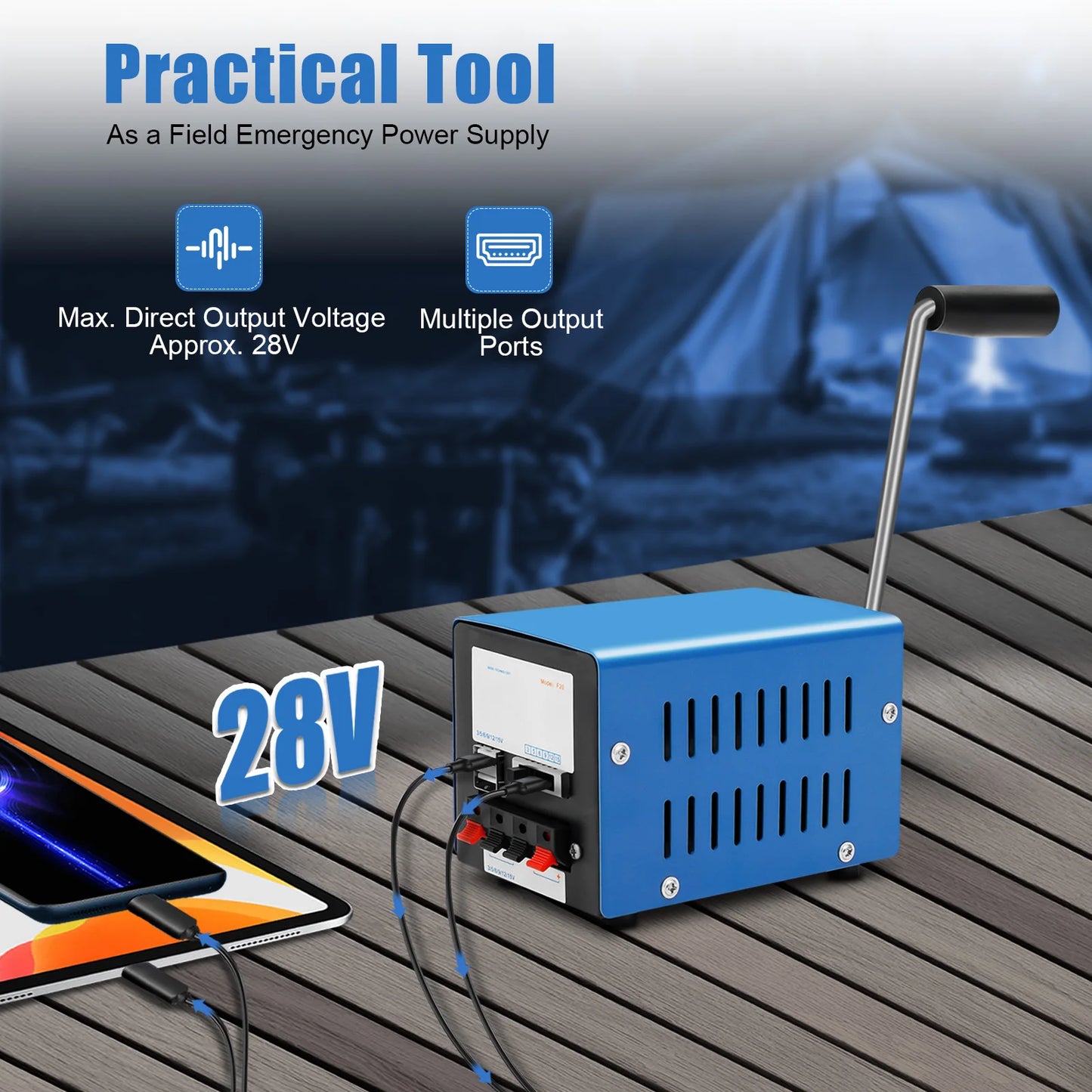 Hand Crank Generator 20W