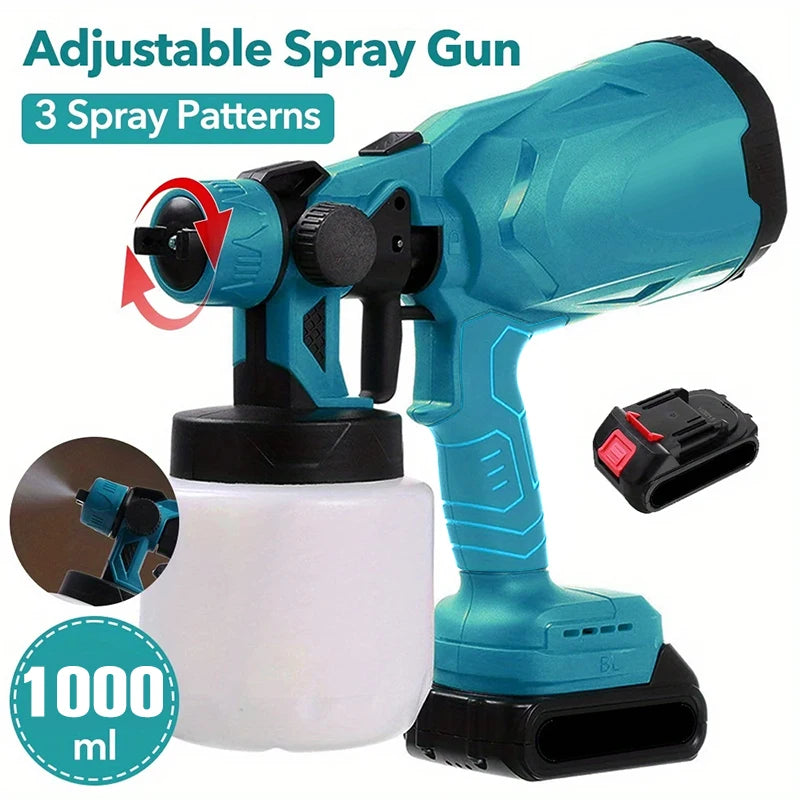 2 Battery Wireless Spray Paint Gun