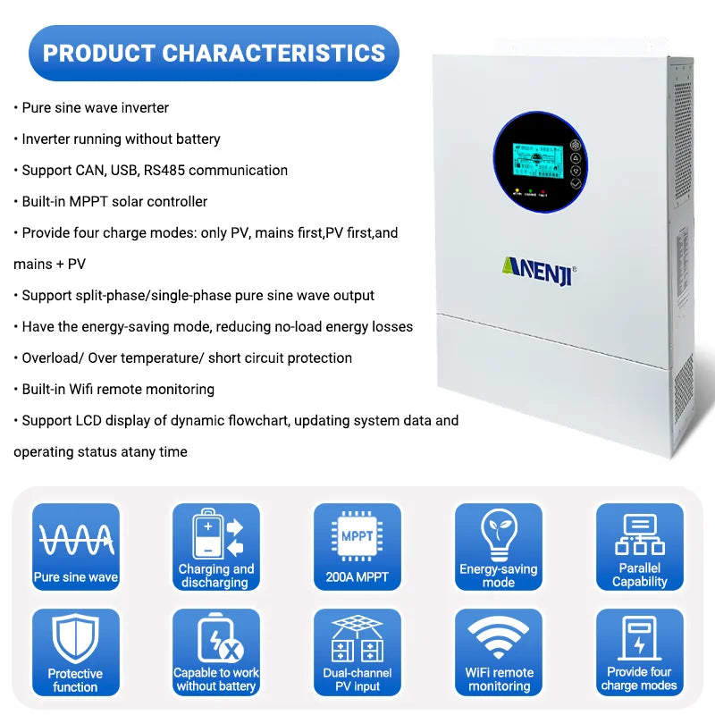 Split Phase  Hybrid Solar Inverter