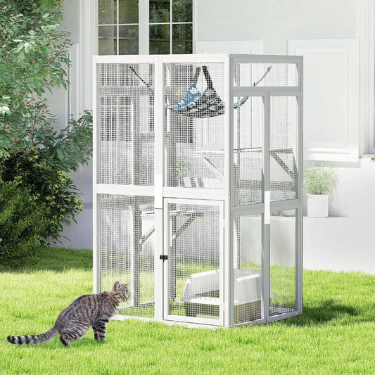 Wooden Catio Outdoor Cat Enclosure