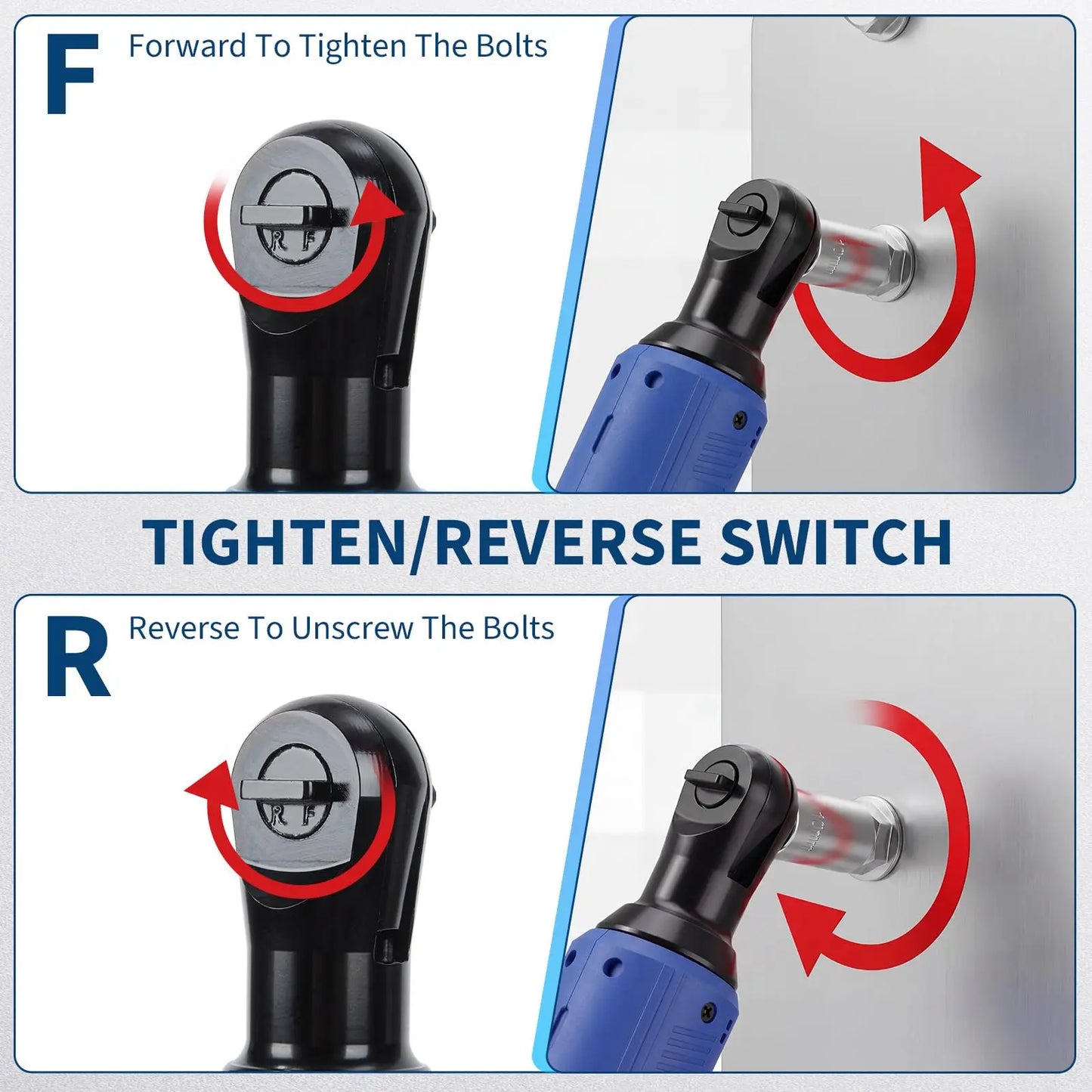 3/8in Cordless Electric Ratchet Wrench Kit