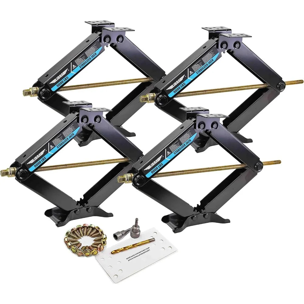 Set of 4 Camper Stabilizer Leveling Scissor Jacks
