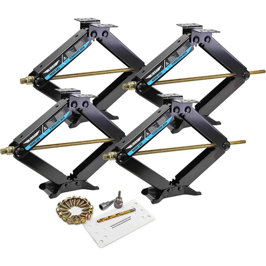 Set of 4 Camper Stabilizer Leveling Scissor Jacks