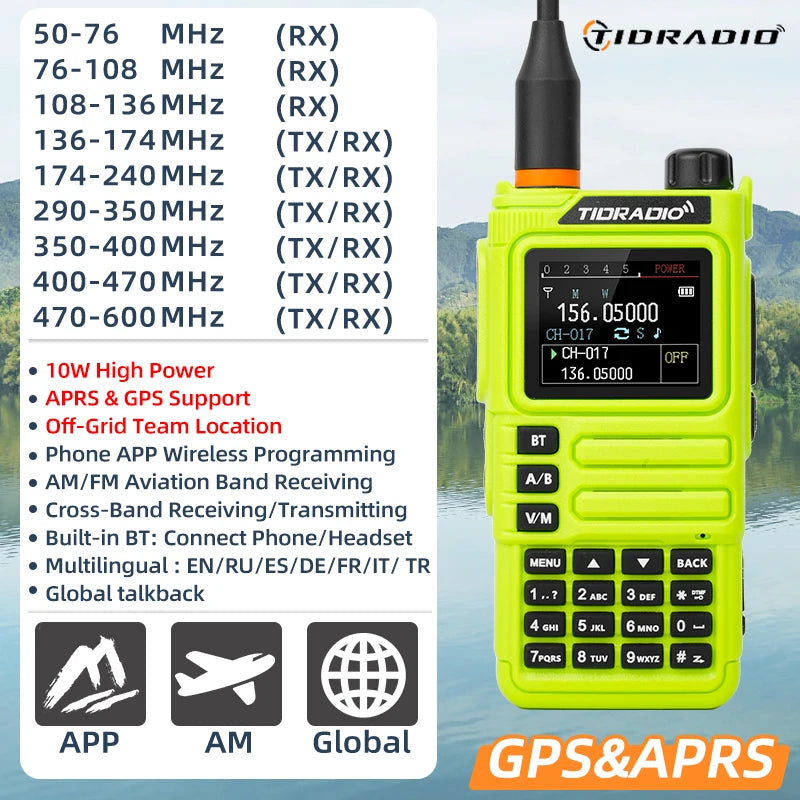 10W GPS APRS Radio Walkie Talkie
