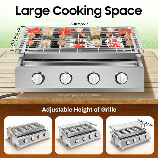 4 Burners Propane Grill