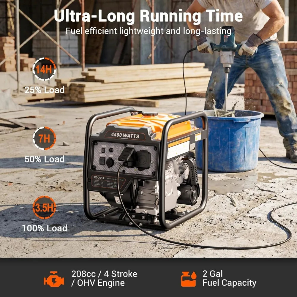 4400 Watt Inverter Generator, Gas Powered