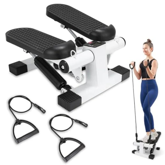 Mini Stepper with LCD Monitor and Resistance Bands