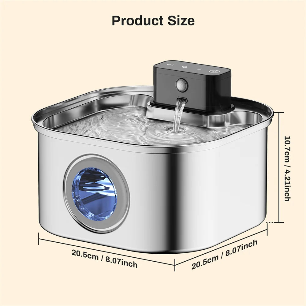 3.2L Automatic Pet Water Feeder with Motion Sensor