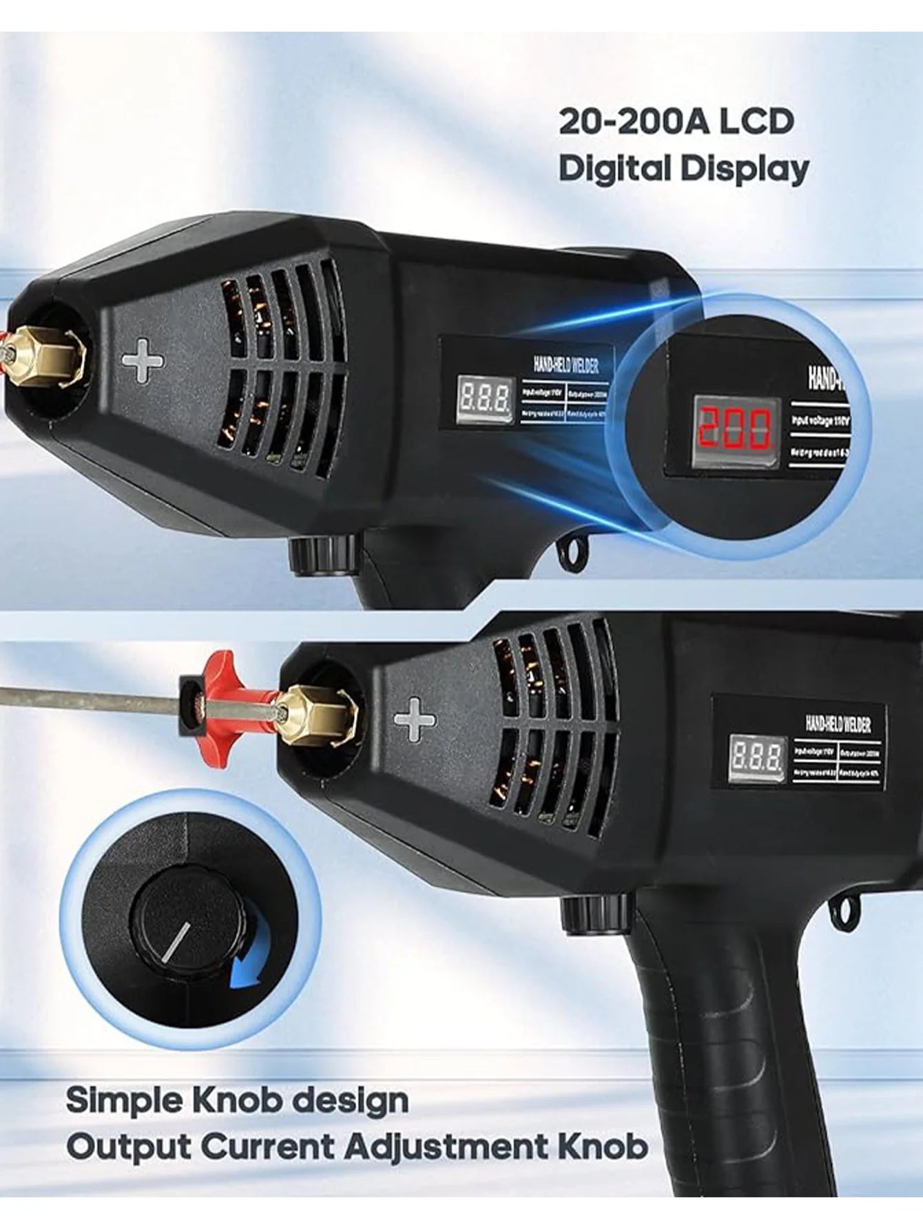 110V Portable ARC Welding Machine 20-200Amp Digital Display