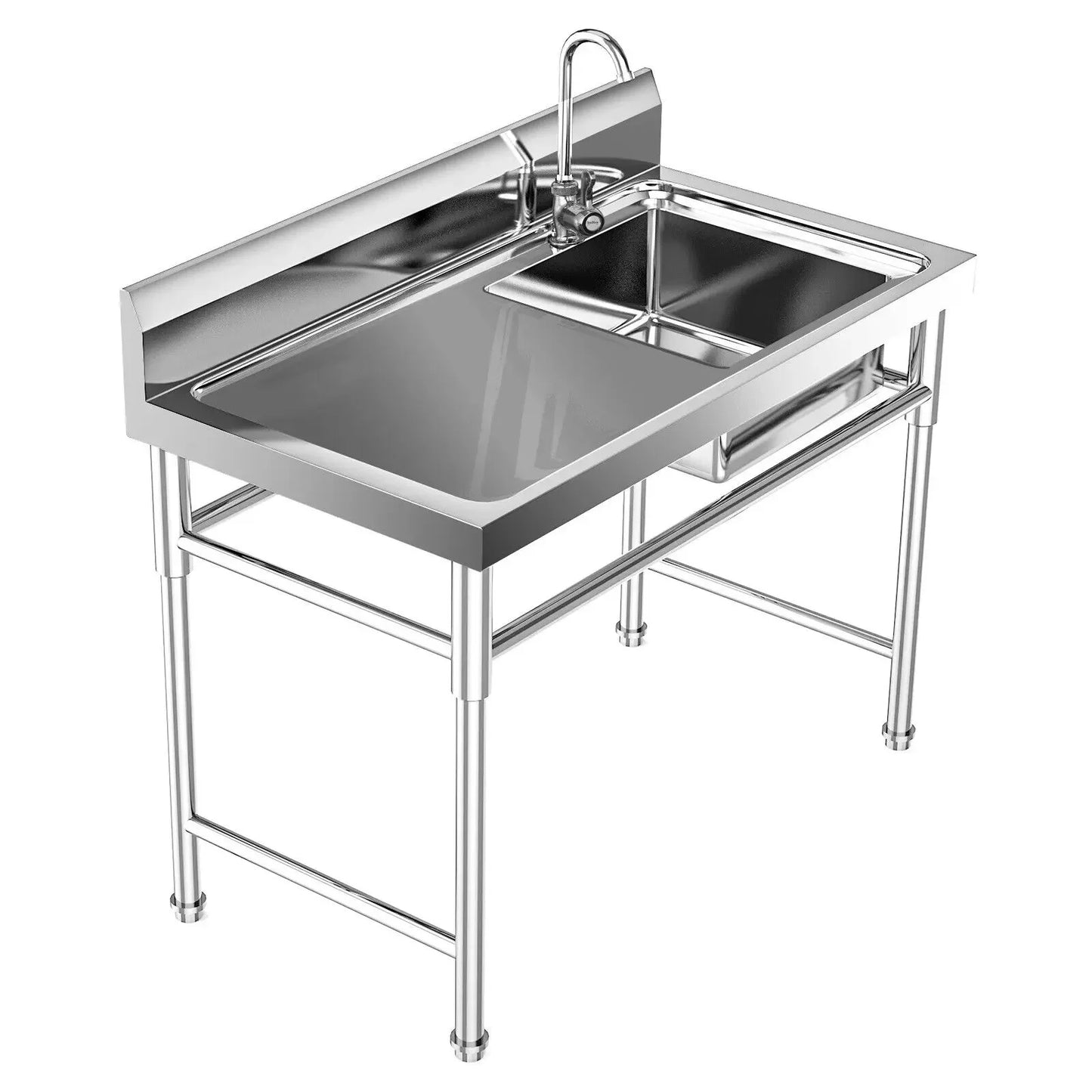 Food Prep Table W/Sink and Faucet