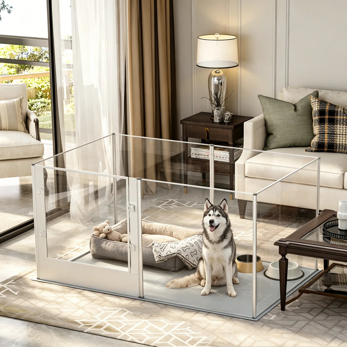 Large Acrylic Dog Playpen