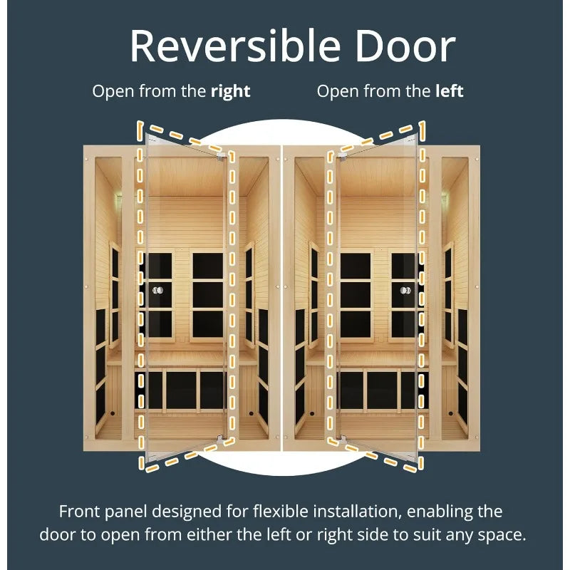 Indoor Infrared Sauna 2-Person