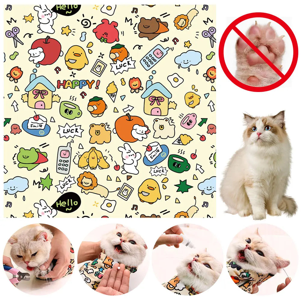 Cat Restraint Wrap Self-Adherent