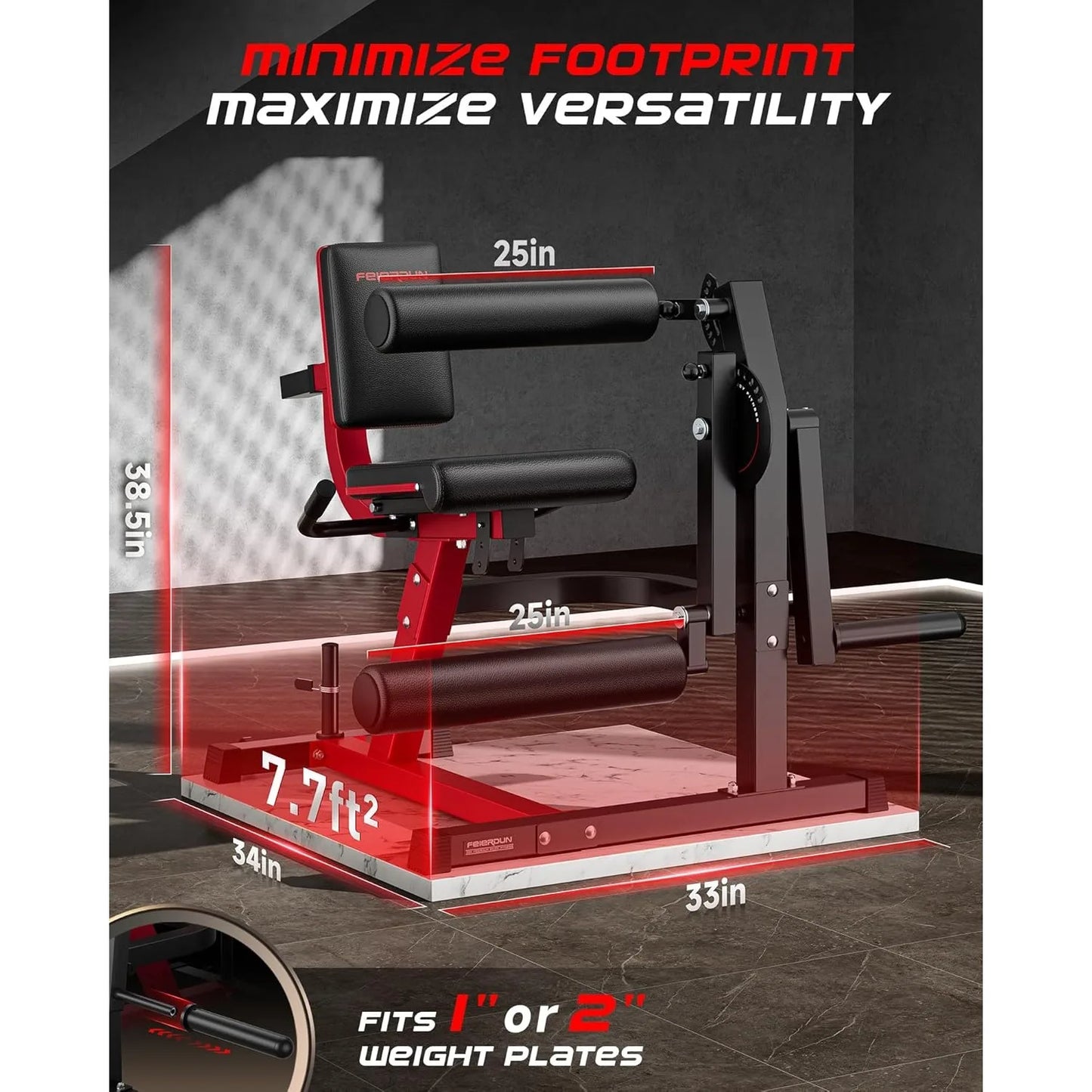 Adjustable Leg Extension Curl Machine