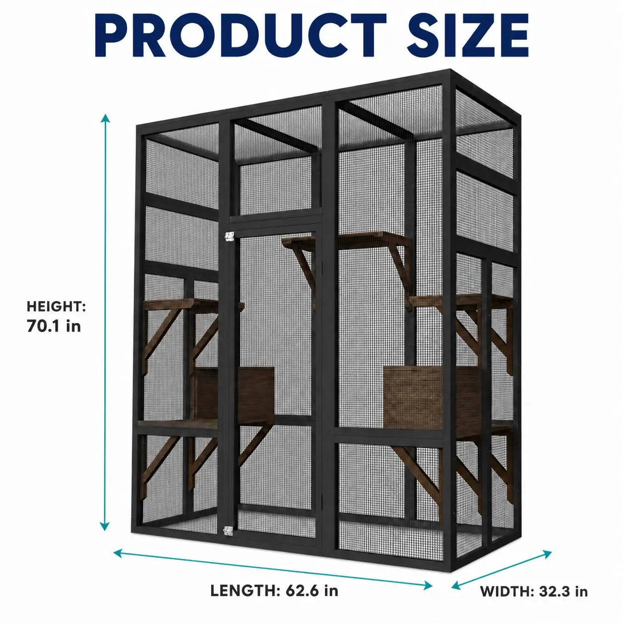 70in Outdoor  Cat Enclosure