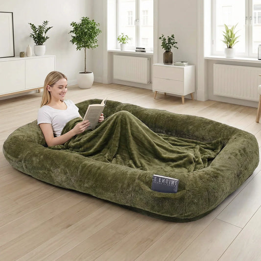 Human Dog Bed 71x47x12in Washable