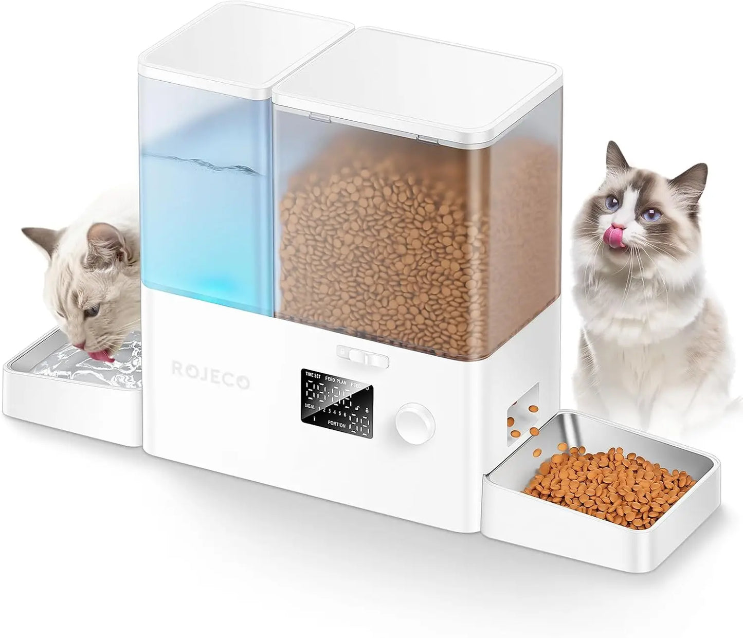 2-in-1 Pet Feeder & Water Dispenser