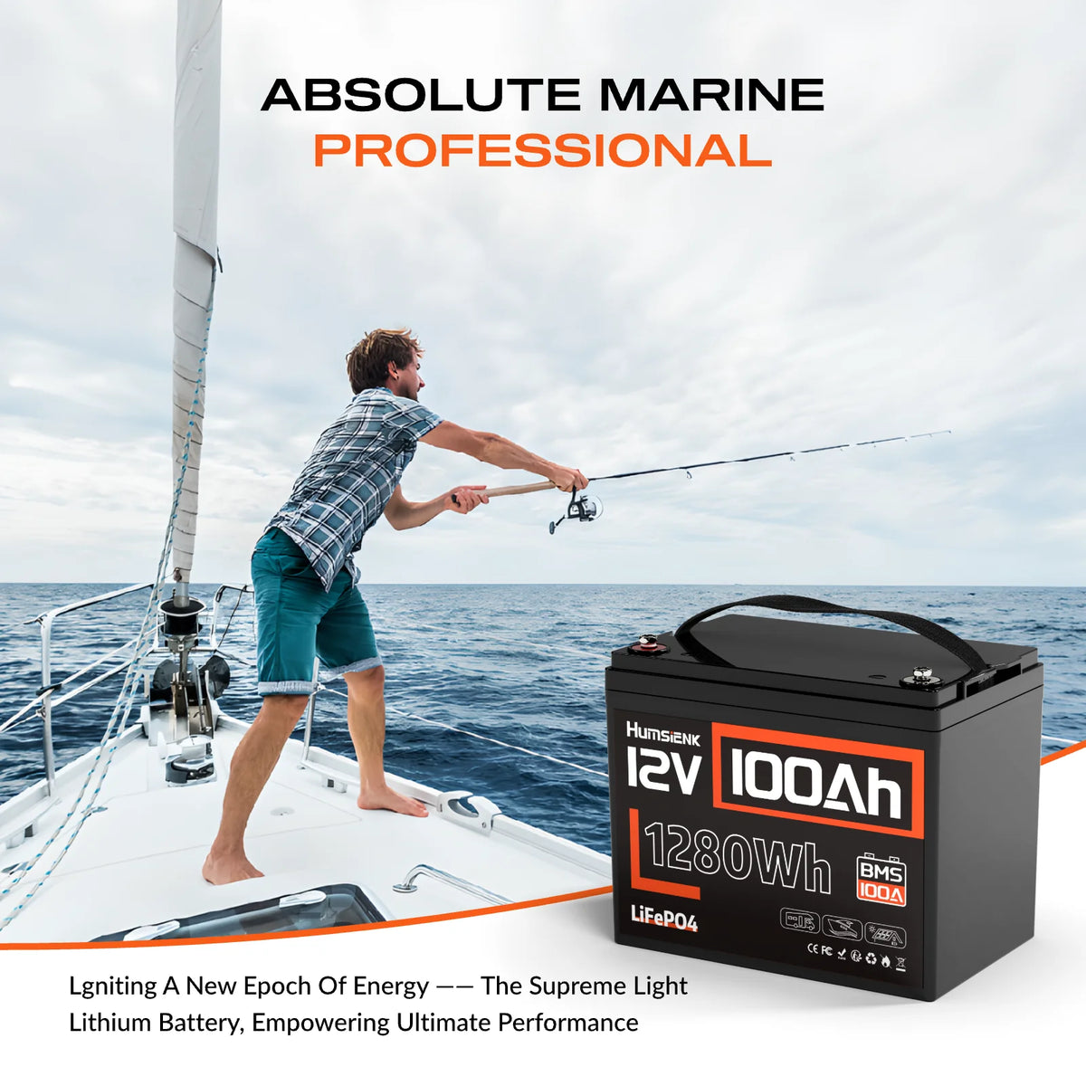 LiFePO4 Lithium Battery 12V 100AH BMS 100A