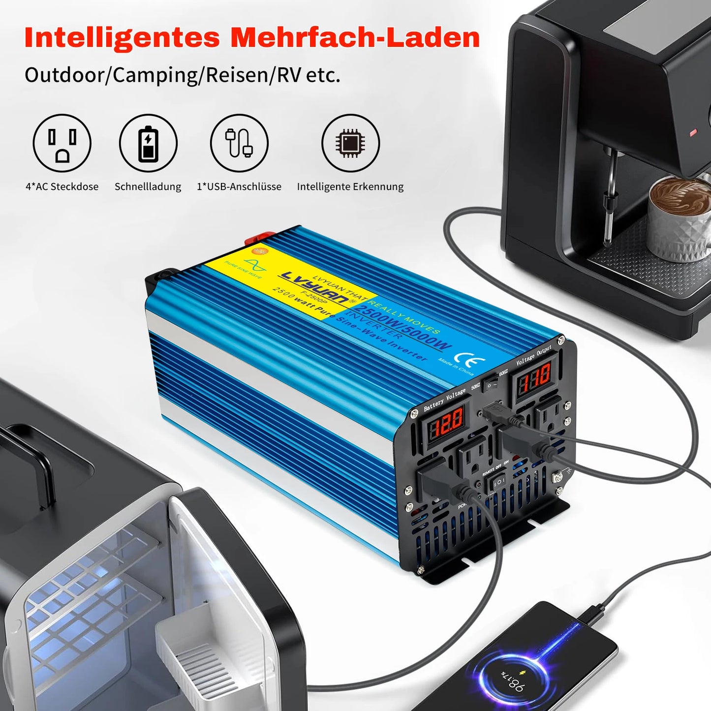 Inverter DC12V 24V to AC110V
