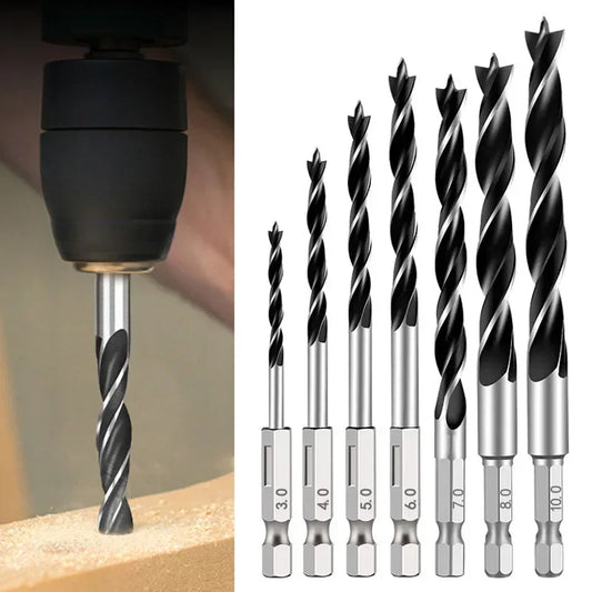 Three Pointed Woodworking Drill Bit Set