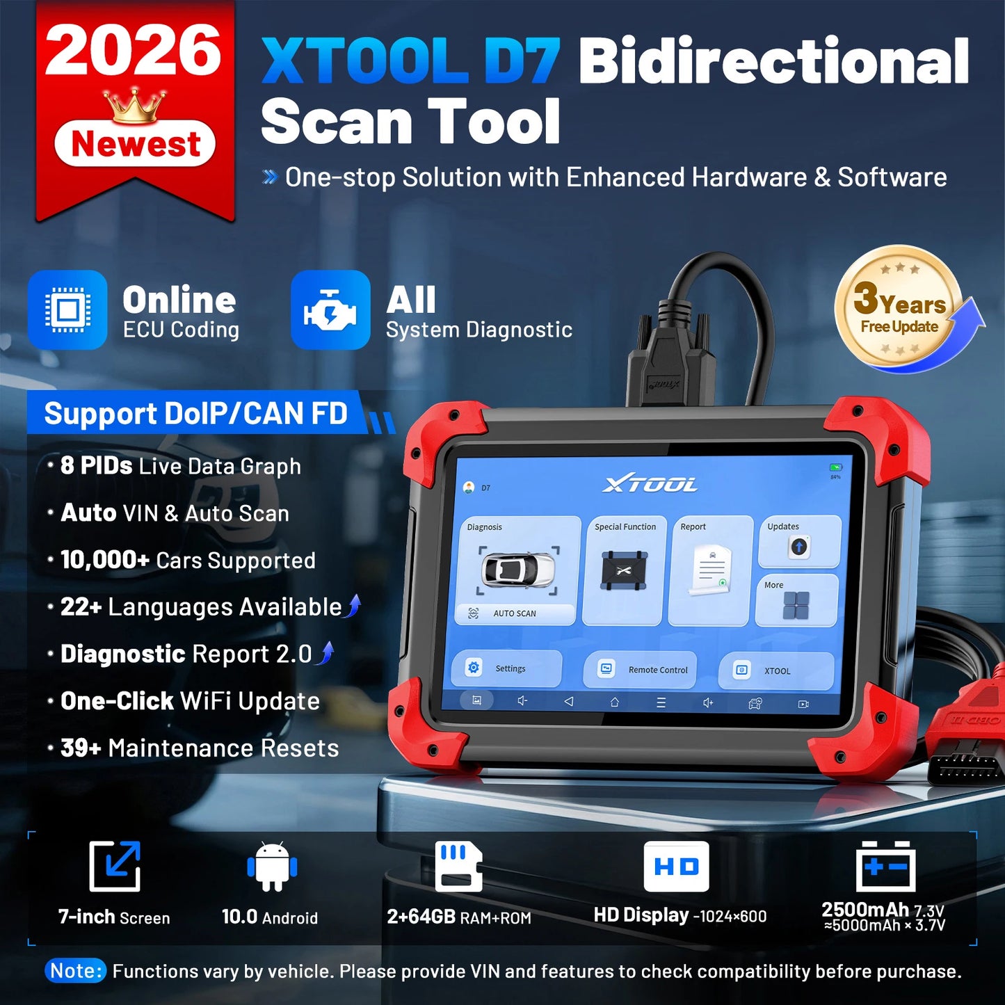 V2.0 OBD2 Scanner All System Car Diagnostic Tool