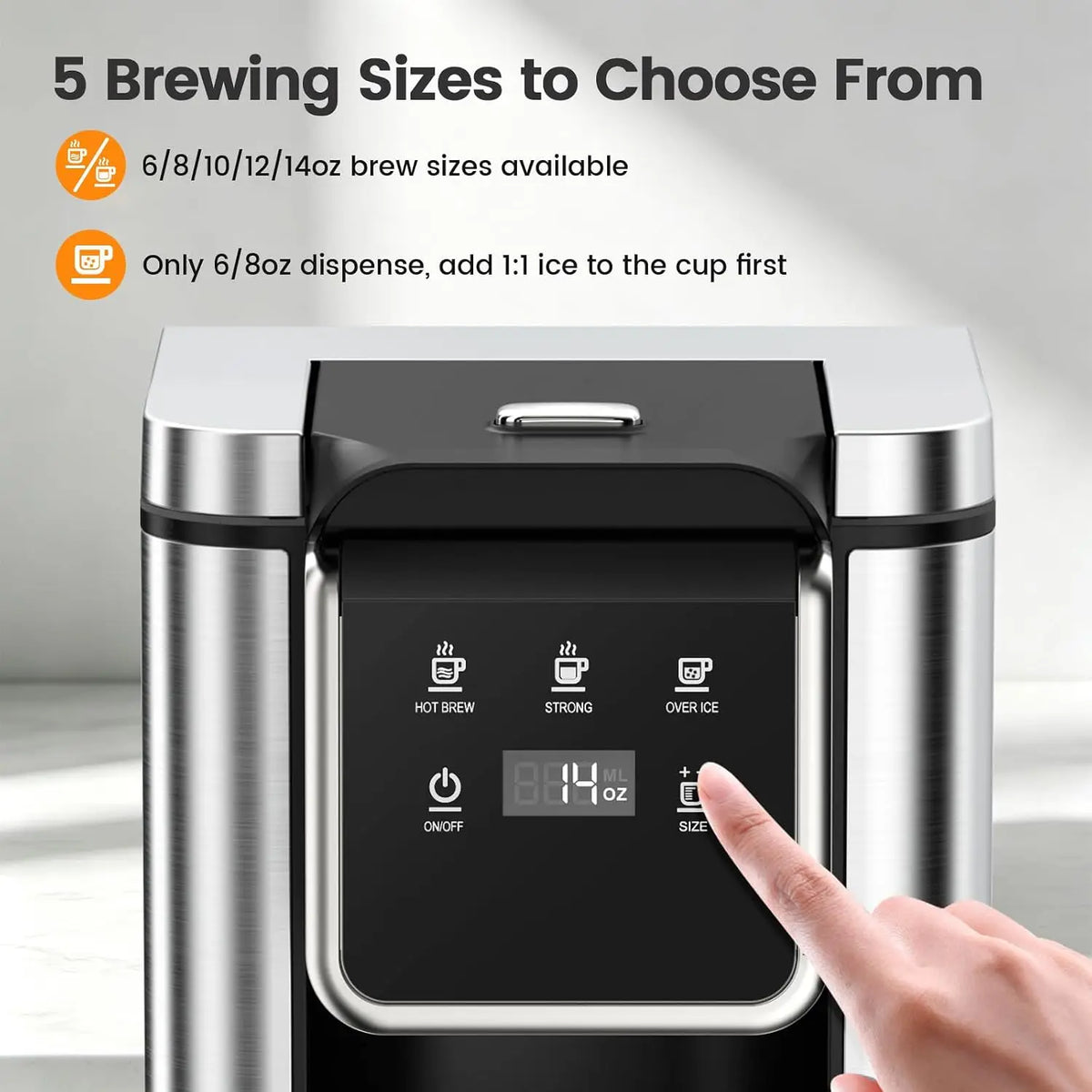 Single-Serve Coffee Maker, Hot & Iced