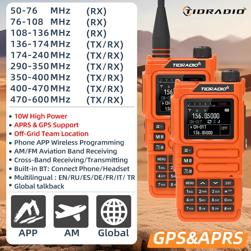 10W GPS APRS Radio Walkie Talkie