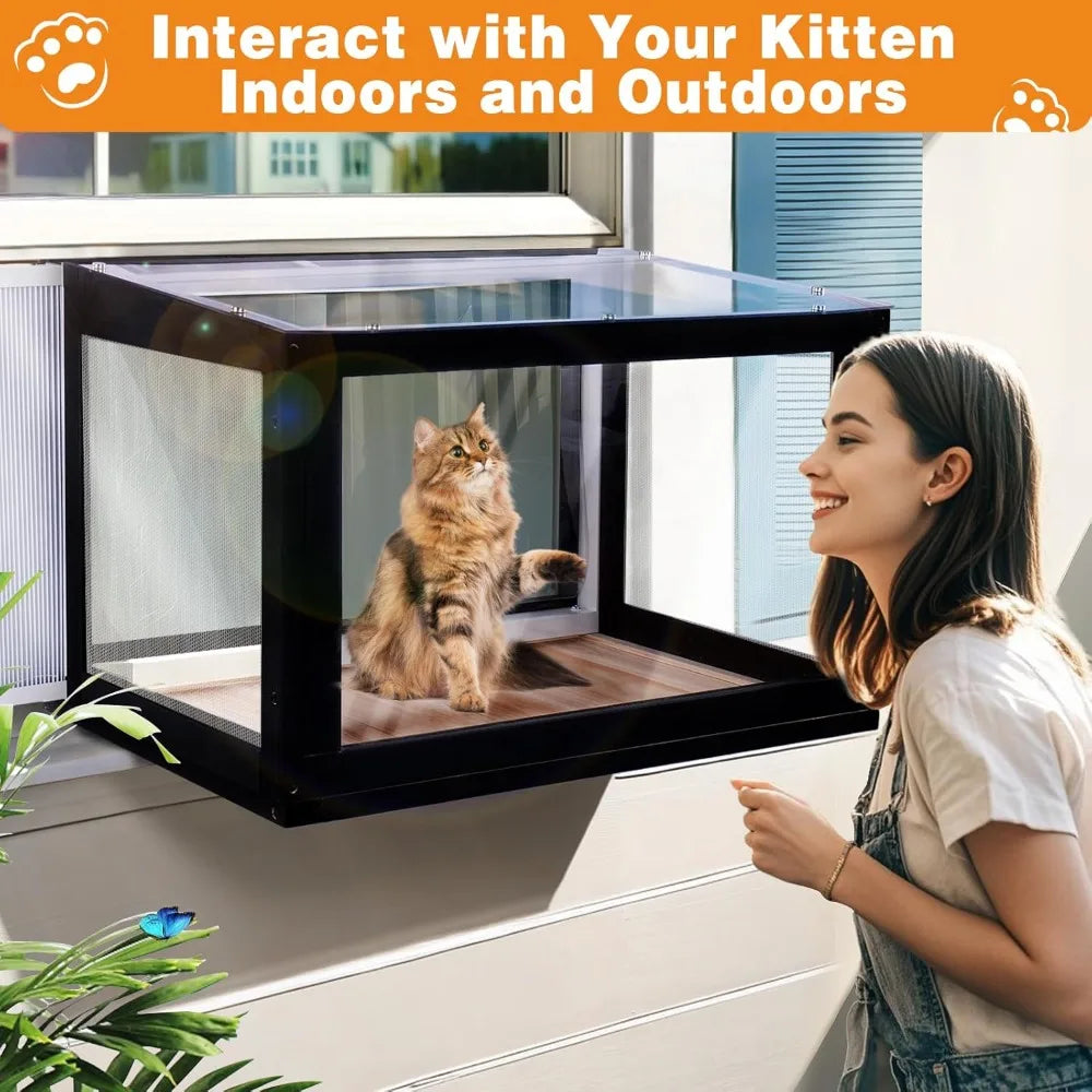 Window Box Outdoor Cat Enclosure