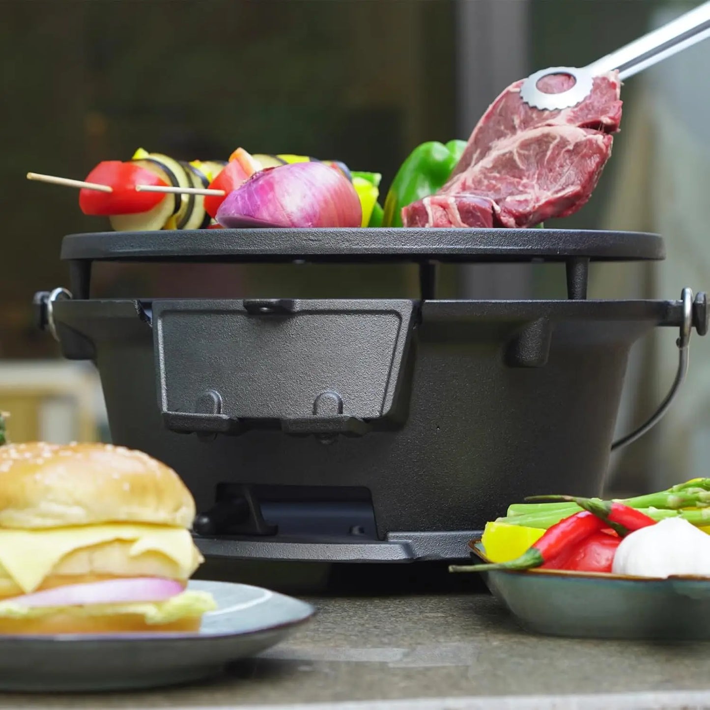 Cast Iron Hibachi Grill