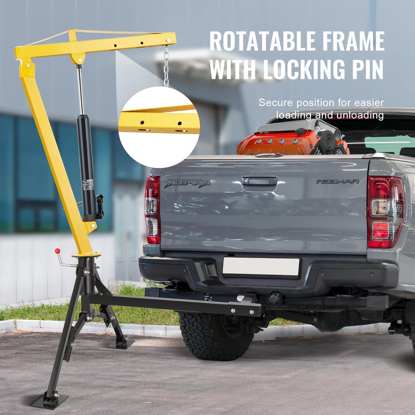 1000Lbs Hydraulic Hitch Mounted Crane