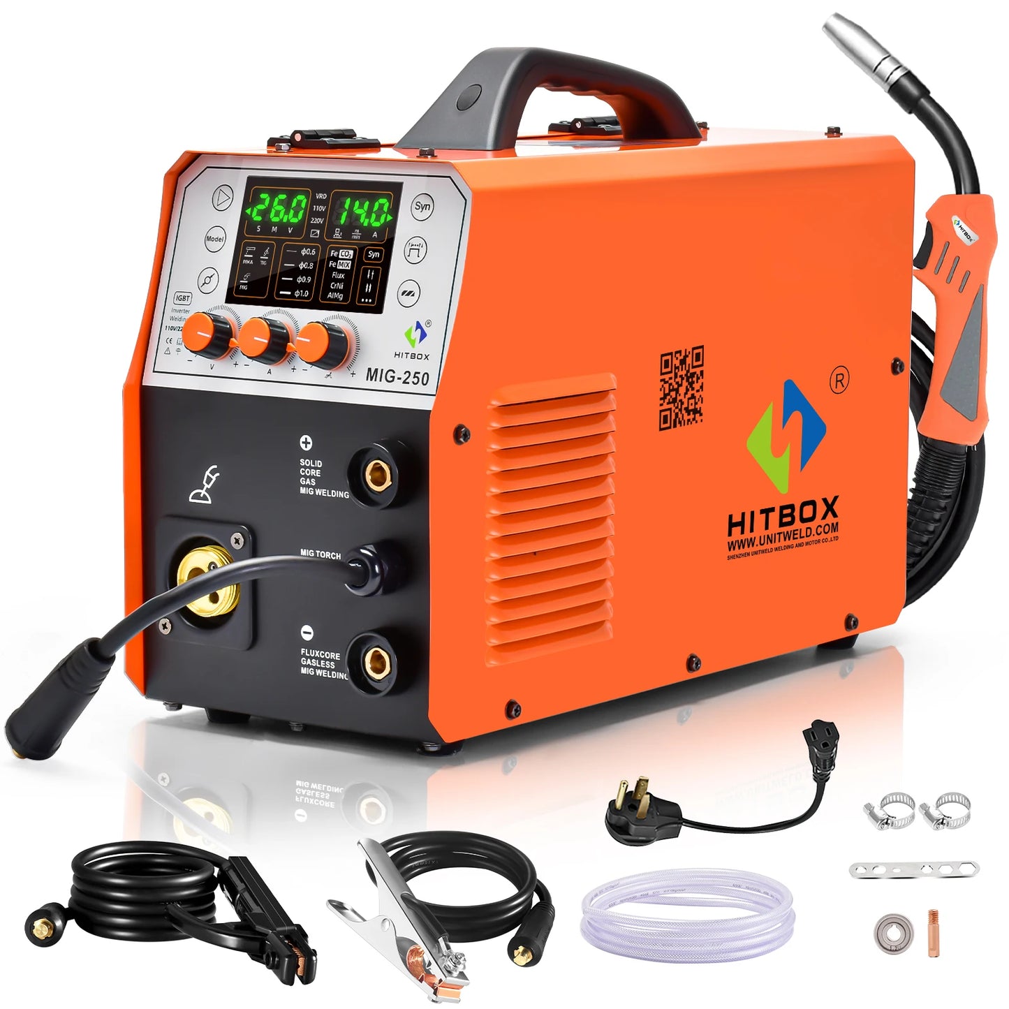 Semi-automatic 6 in 1 Gasless TIG MIG Mini Welder
