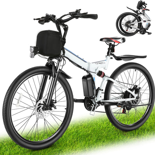 26" Folding Electric Bike for Adults