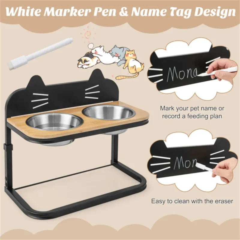 Pet Feeder Adjustable Height