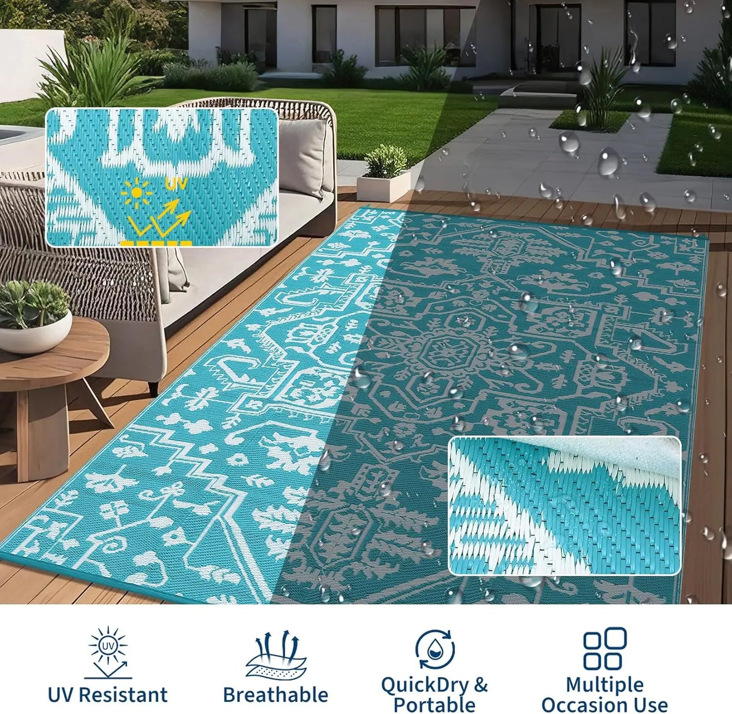 Waterproof Outdoor Area Rug