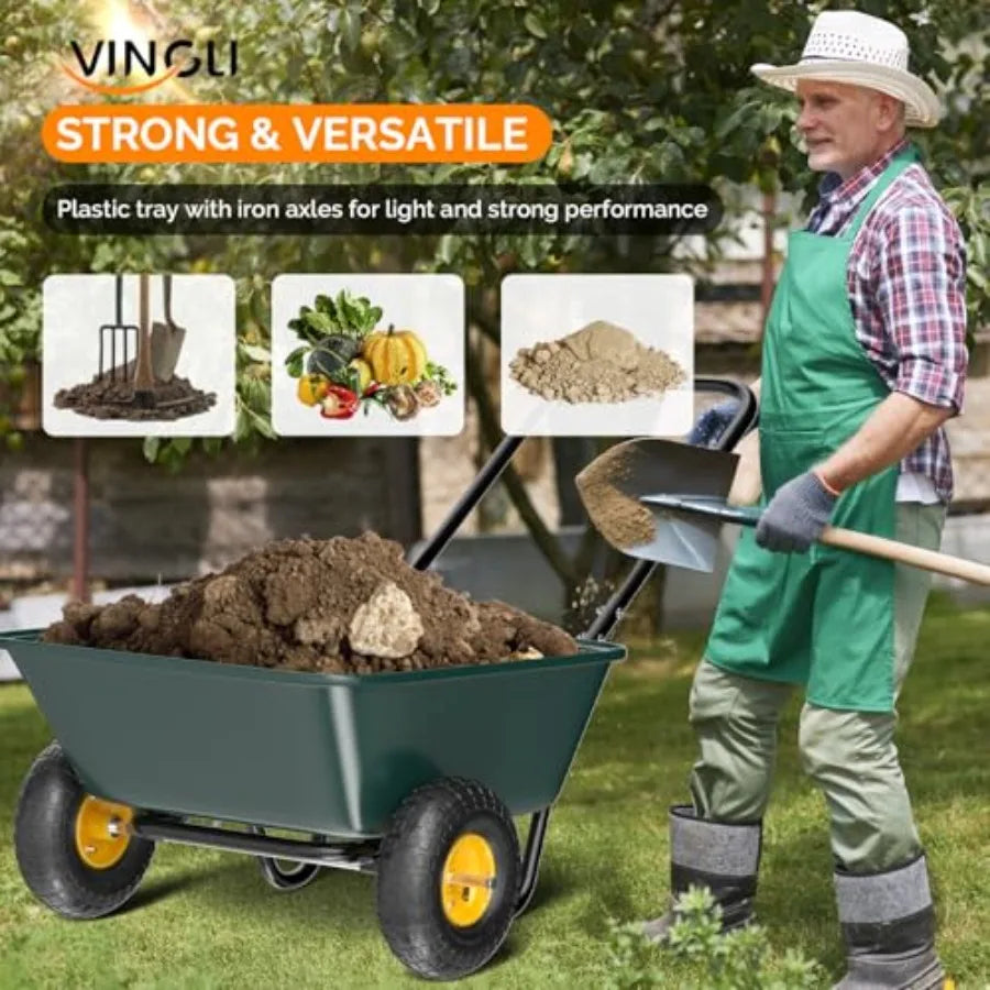 2 Wheel Wheelbarrow 330lbs capacity