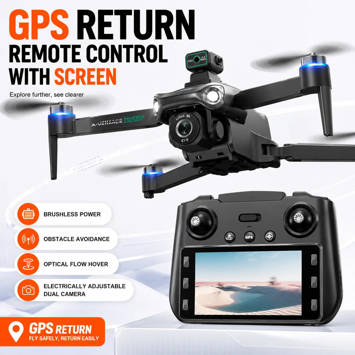 GPS Drone with 8K Camera