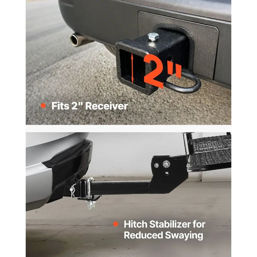 Hitch Mount Cargo Carrier  500 lbs Capacity