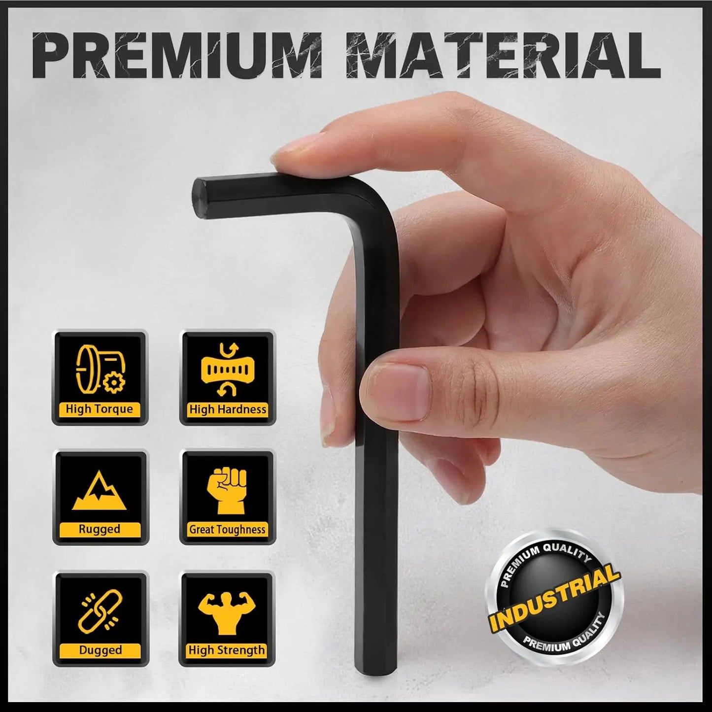 31-Piece Hex Key Set  SAE and Metric, Torque Handle