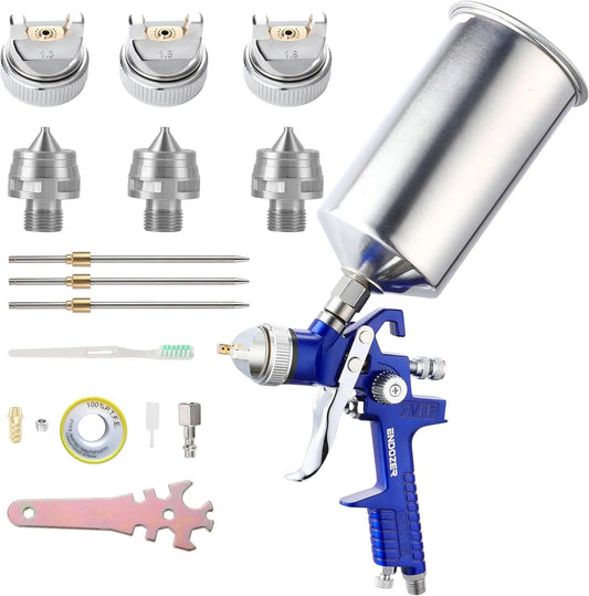 Professional HVLP Gravity Feed Spray Gun Set