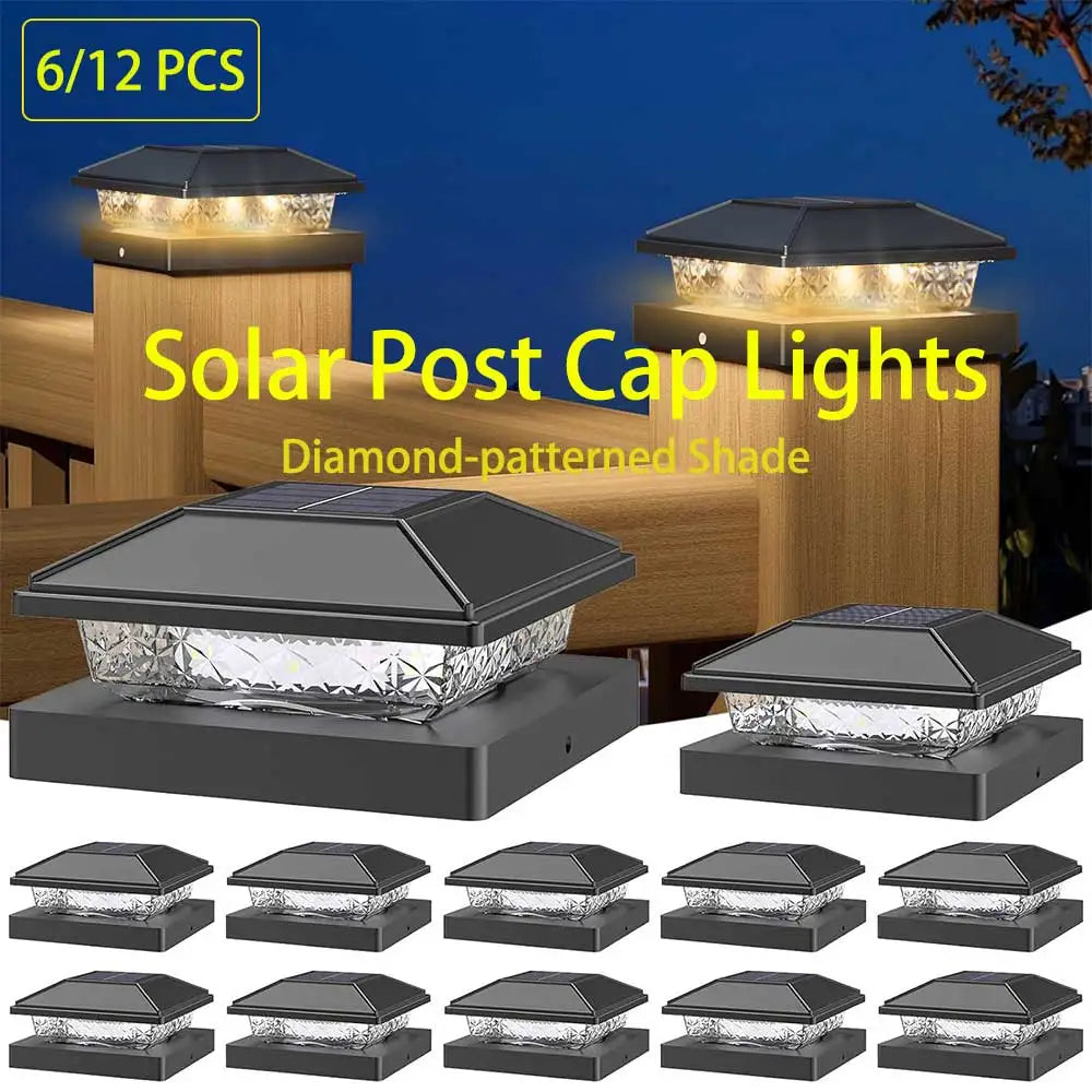 Outdoor Solar Post Cap Lights