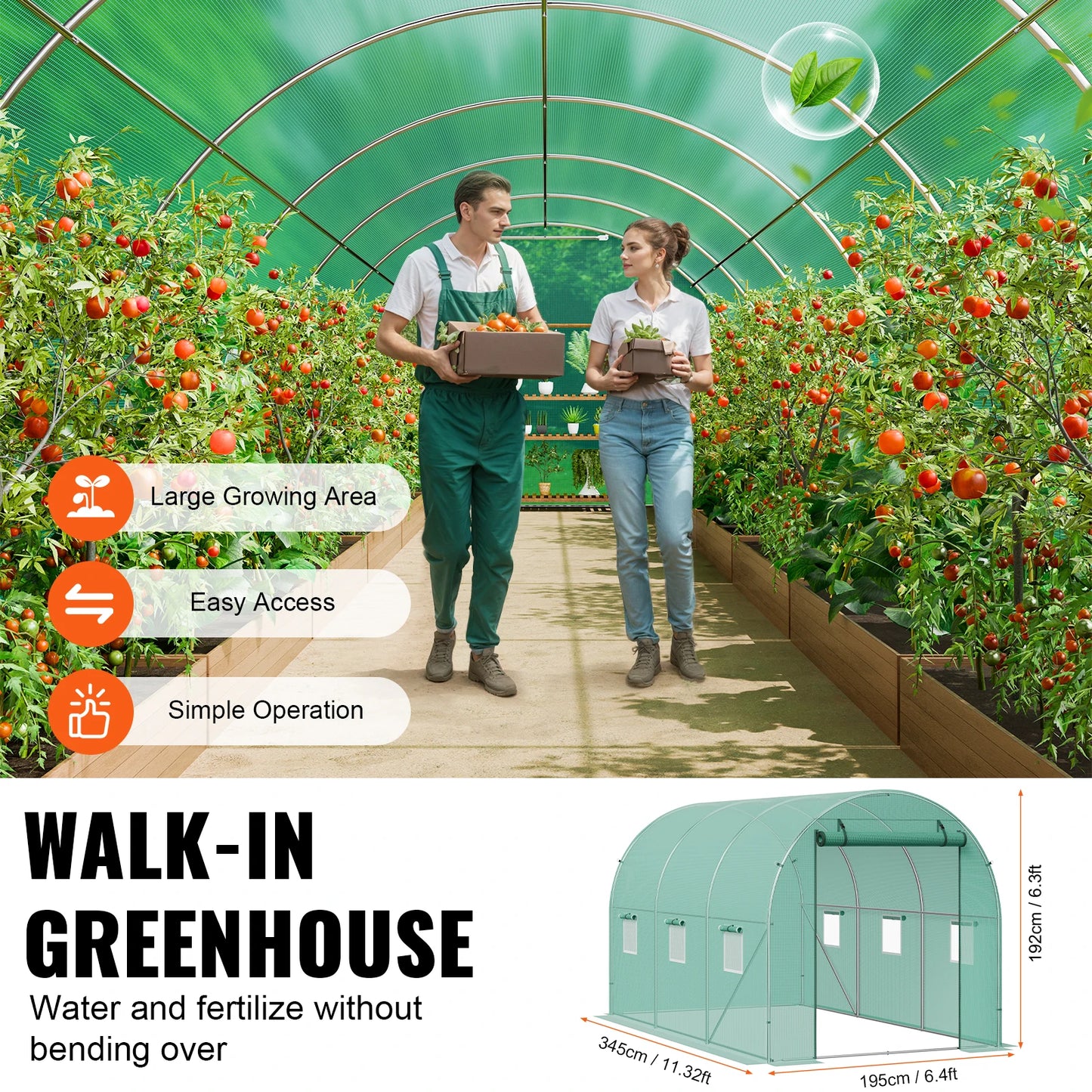Walk-in Tunnel Greenhouse