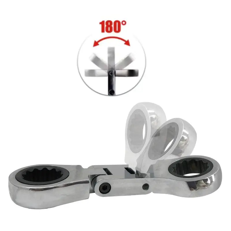 SAE Dual Flex Head Ratcheting Wrench Set