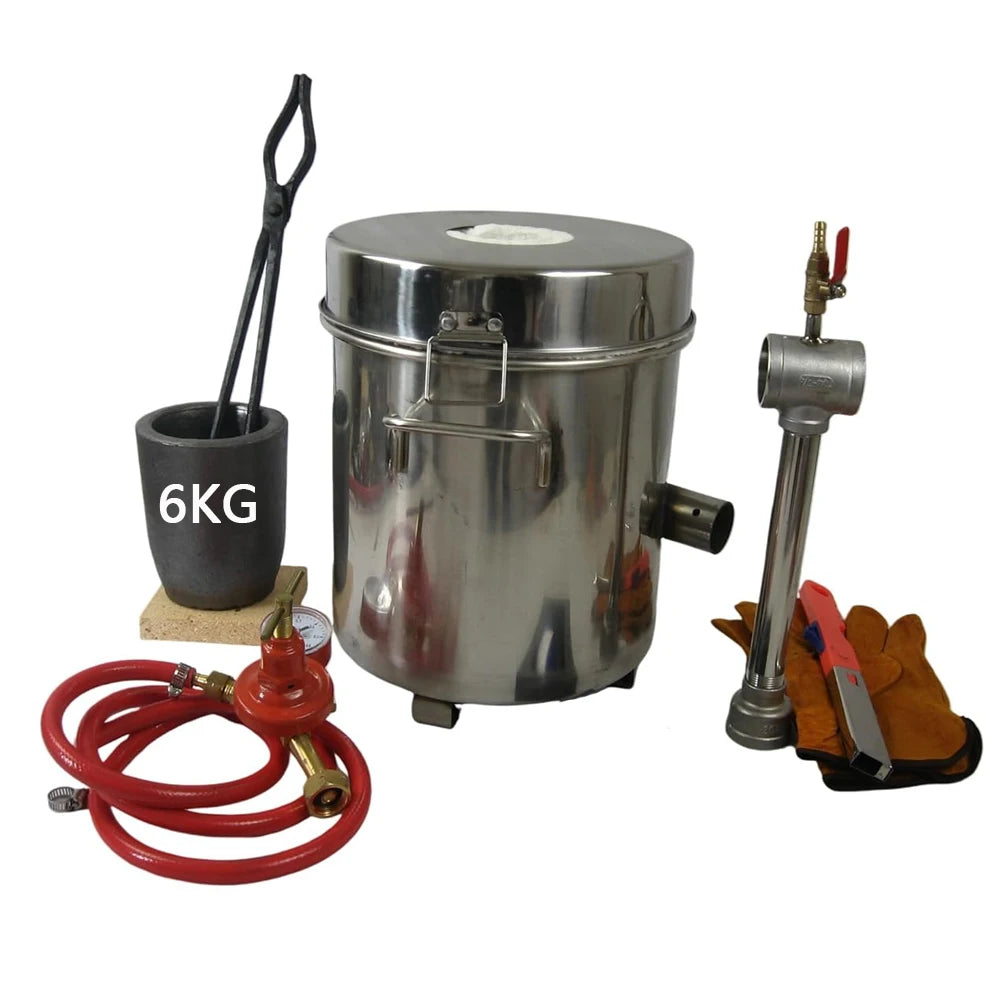 6 KG Gas Metal Melting Furnace