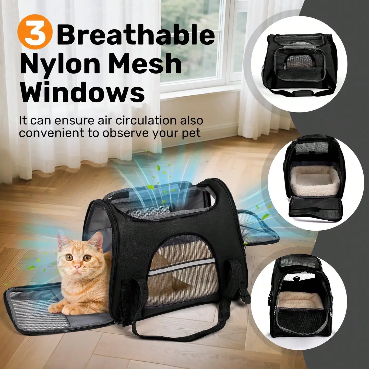 Breathable Pet Carrier Airline Approved