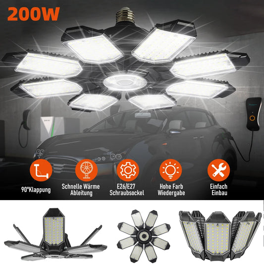 200W Garage Light LED Foldable