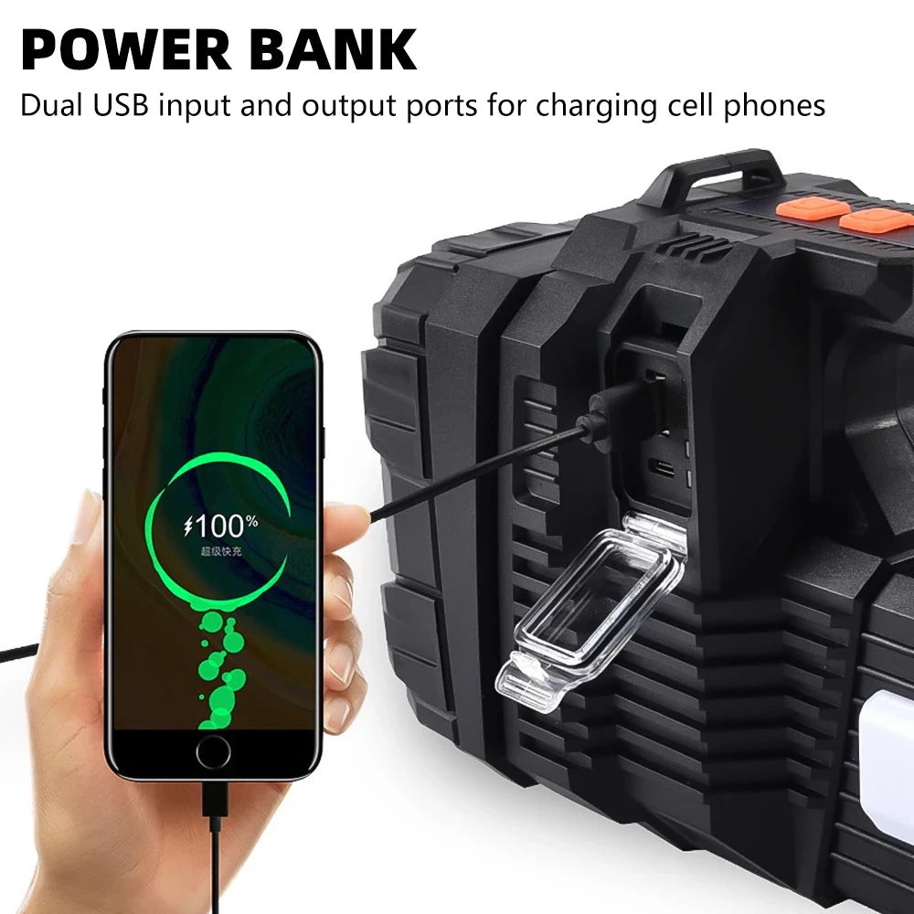Solar Rechargeable Handheld Spotlight
