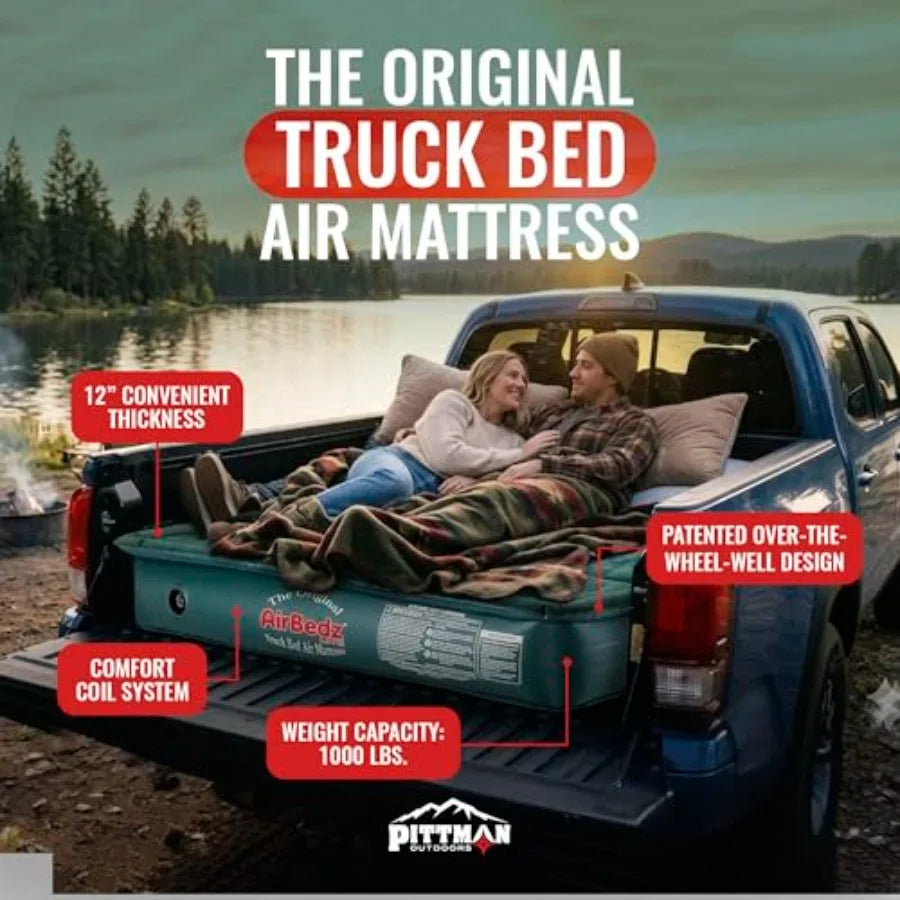 Truck bed air mattress with Pump