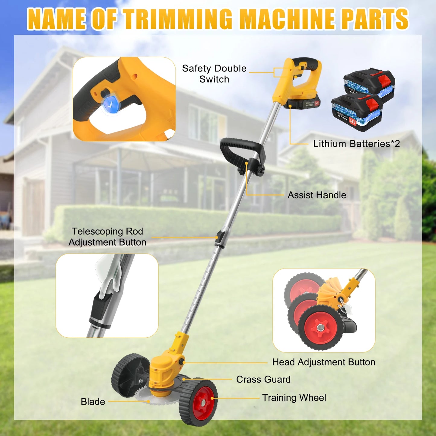 Cordless Grass Trimmer 21V