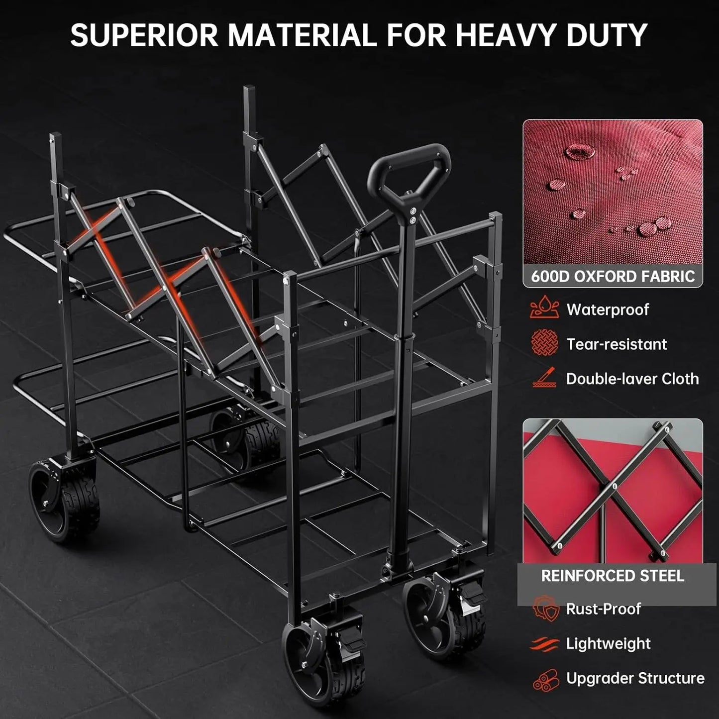Double Decker Collapsible Wagon