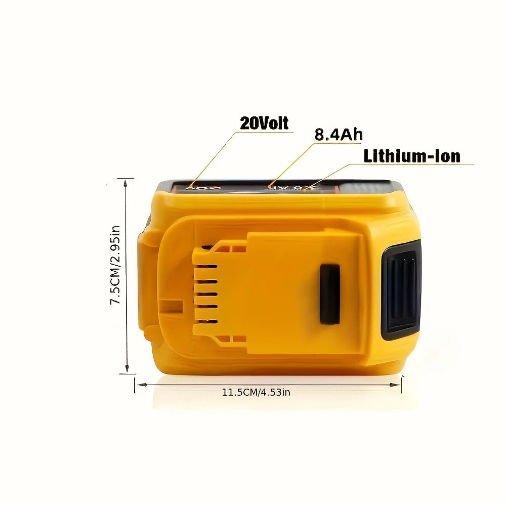 For Dewalt 20V 8.4Ah Battery